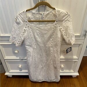 Nanette Lepore Ivory Lace Blouse